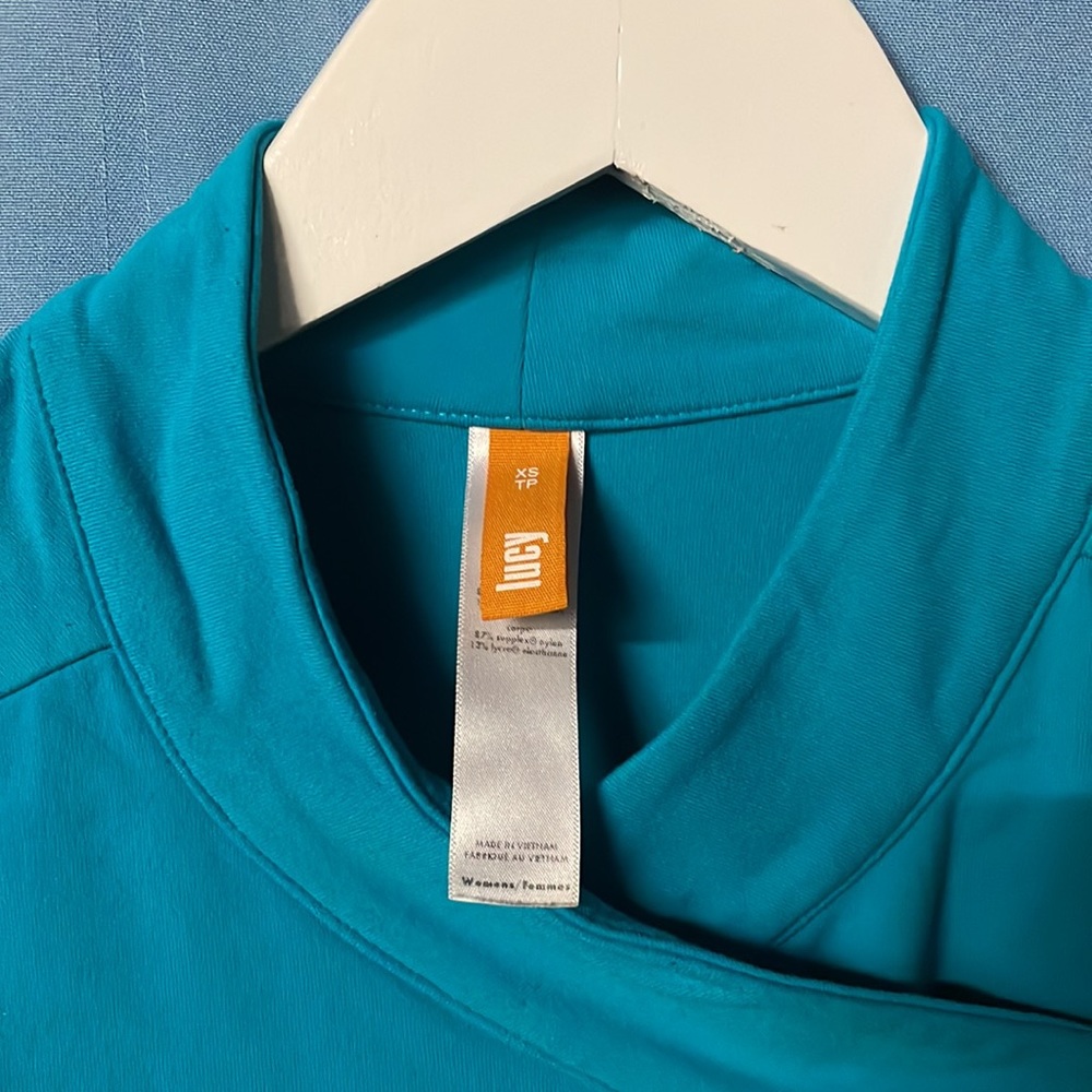 Lucy Full Zip Jacket Athletic Workout Turquoise W… - image 3